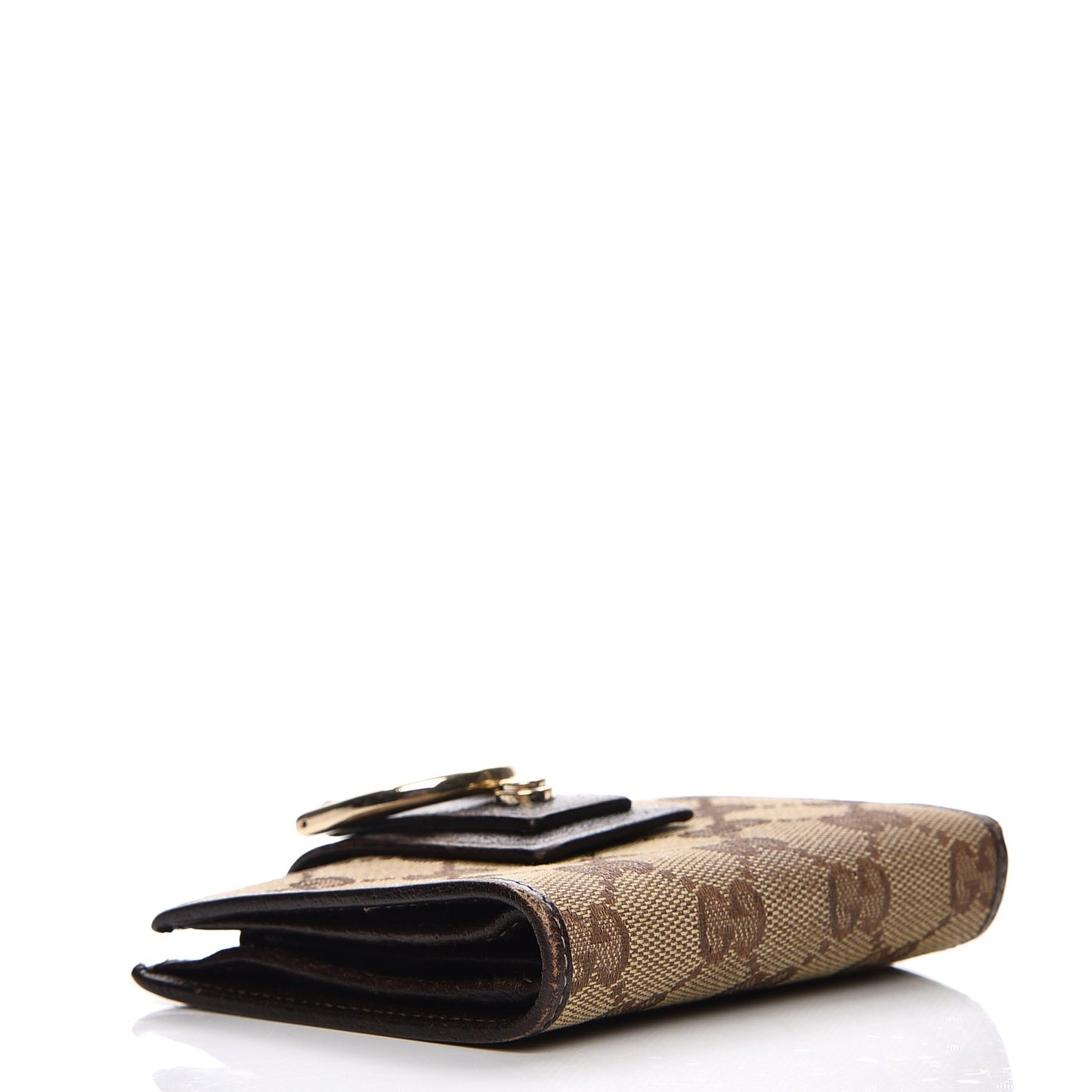 Monogram Abbey Compact Wallet Dark Brown
