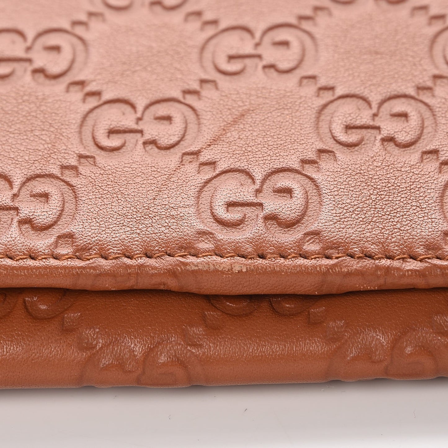 Guccissima Continental Wallet Saffron