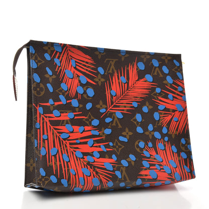 Louis Vuitton Monogram Jungle Dots Toiletry Pouch 26 Coquelicot Denim 3 of 5