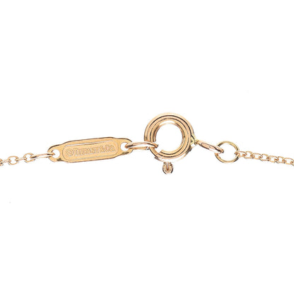 Tiffany 18K Rose Gold Diamond Mini Vintage Oval Key Pendant Necklace 4 of 6