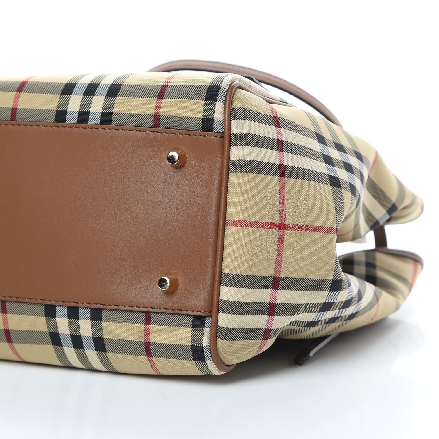 Burberry Horseferry Check Small Canterbury Tote Honey 11 of 11