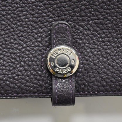 Hermes Togo Dogon Wallet Waist Pouch Raisin Purple 6 of 8