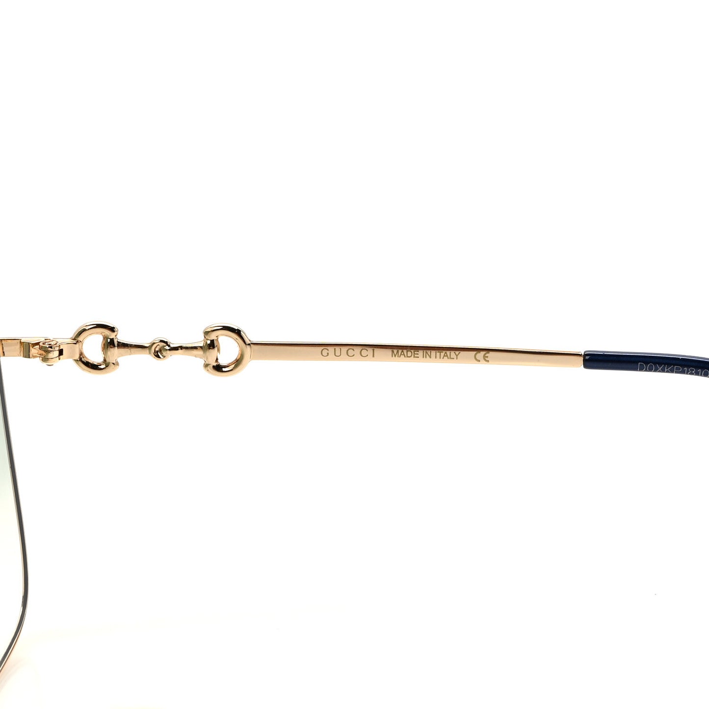 Metal Horsebit Square Frame Sunglasses GG0879S Grey