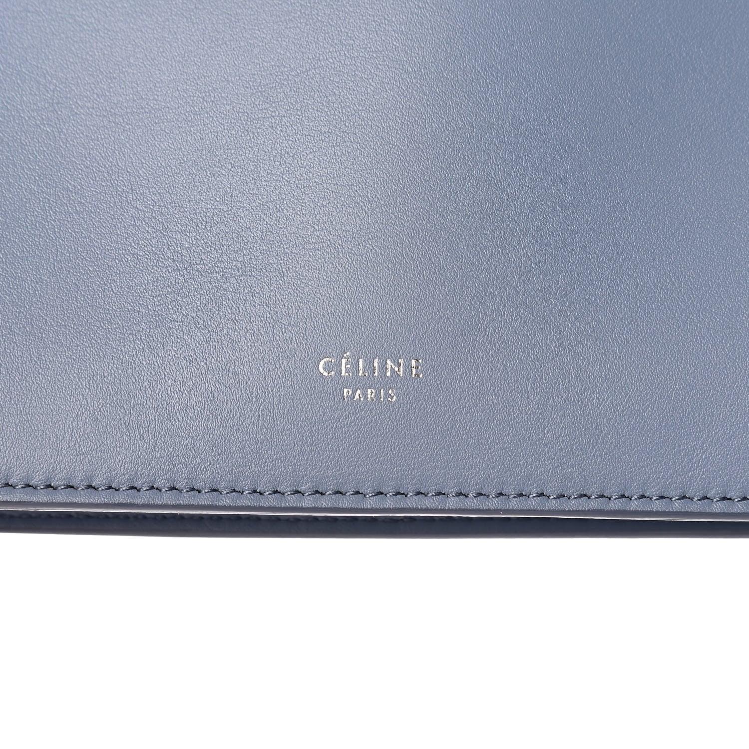 Celine Smooth Calfskin Mini Clasp Bag Medium Blue 6 of 11