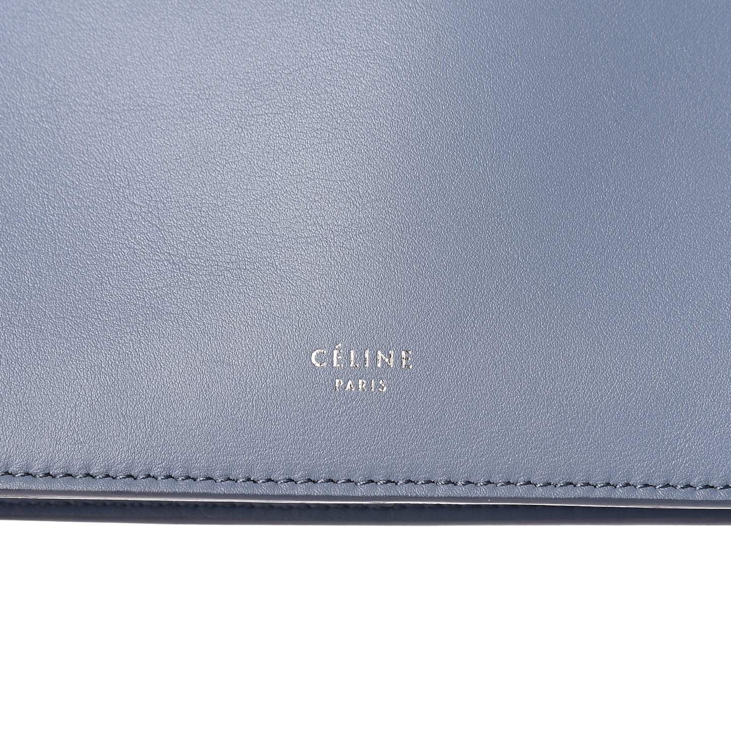 Smooth Calfskin Mini Clasp Bag Medium Blue