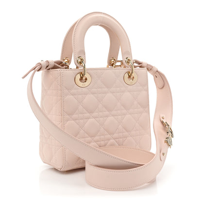 Christian Dior Lambskin Cannage Small My ABCDior Lady Dior Light Pink 3 of 15