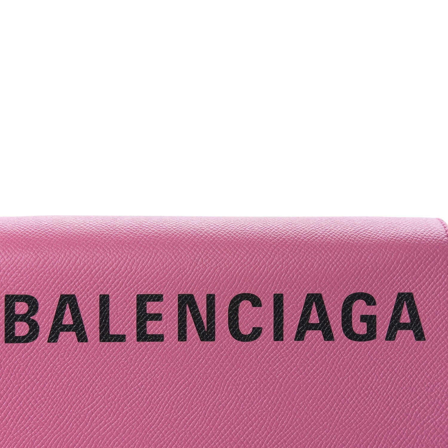 Balenciaga Signature Grained Calfskin Logo Print Ville Day Bag XS Rose Bubblegum Black 9 of 9
