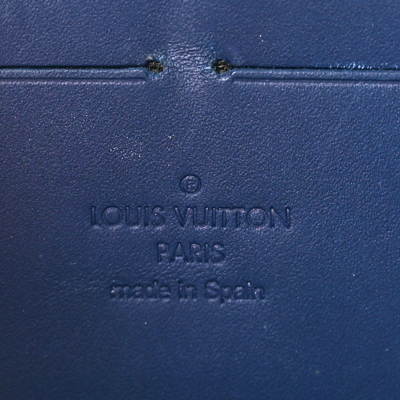 Louis Vuitton Vernis Zippy Wallet Grand Blue 6 of 7