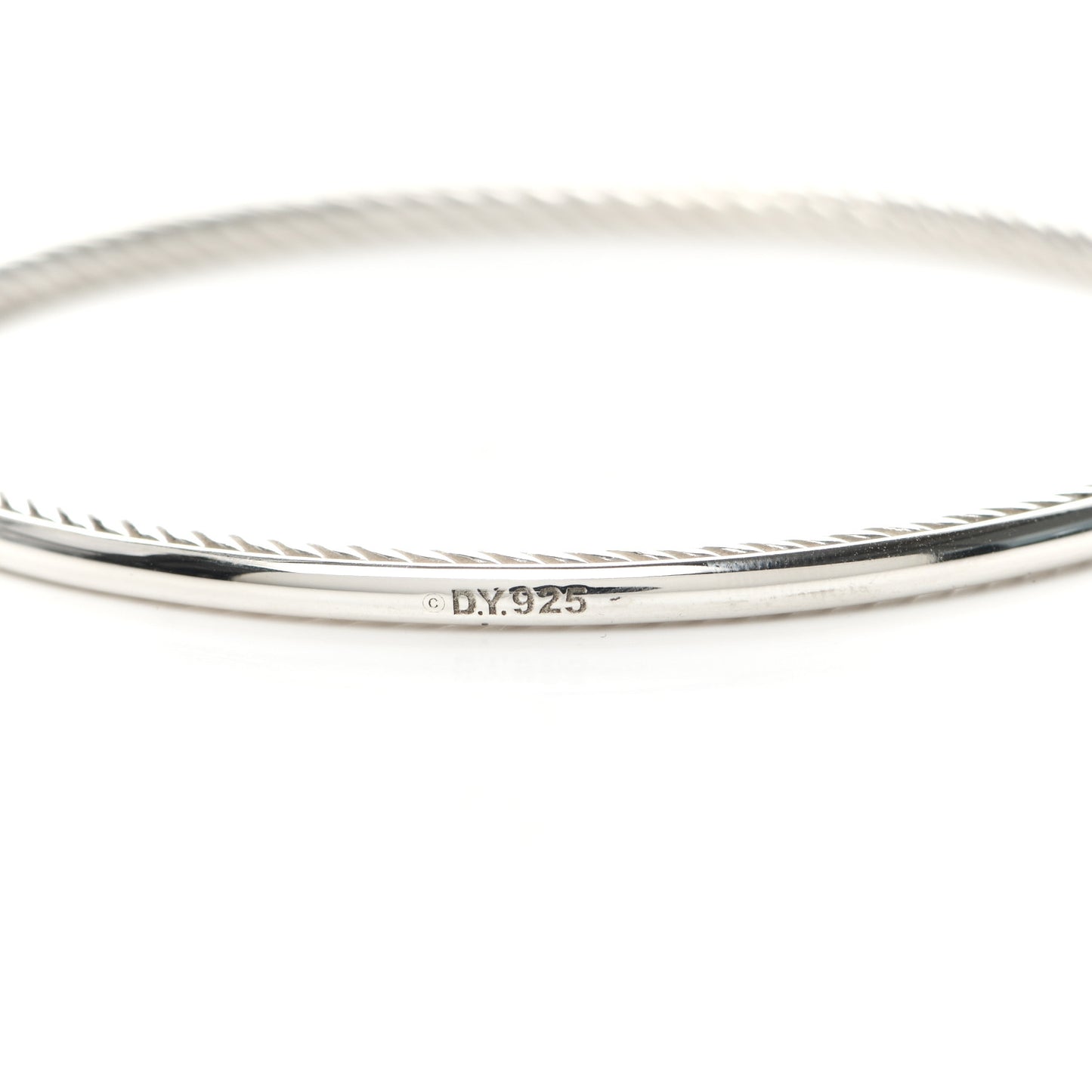 Sterling Silver 3mm Cable Classics Bangle Bracelet