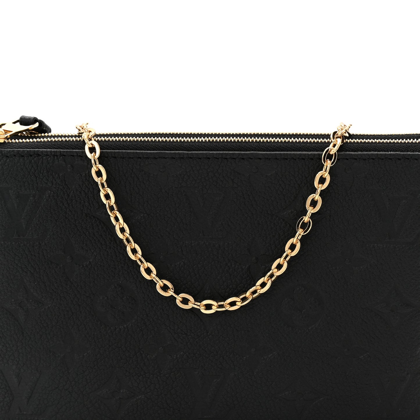 Empreinte Double Zip Pochette Black