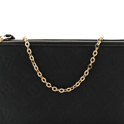 Louis Vuitton Empreinte Double Zip Pochette Black 8 of 11