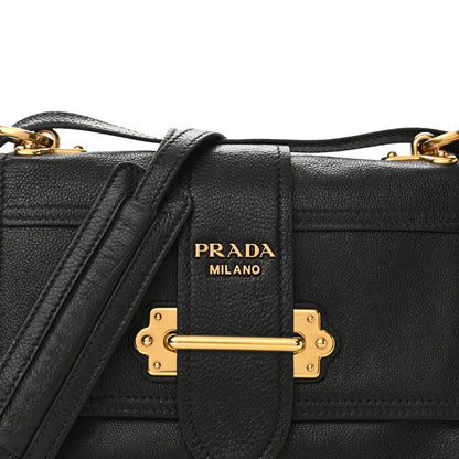 Prada Glace Calf Large Soft Cahier Bag Black Astrale 6 of 9