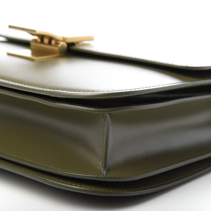 Celine Box Calfskin Classic Box Medium Flap Bag Army Green 6 of 9