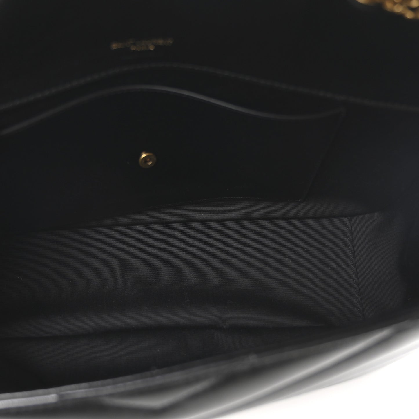 Lambskin Chevron Quilted Medium Loulou Black