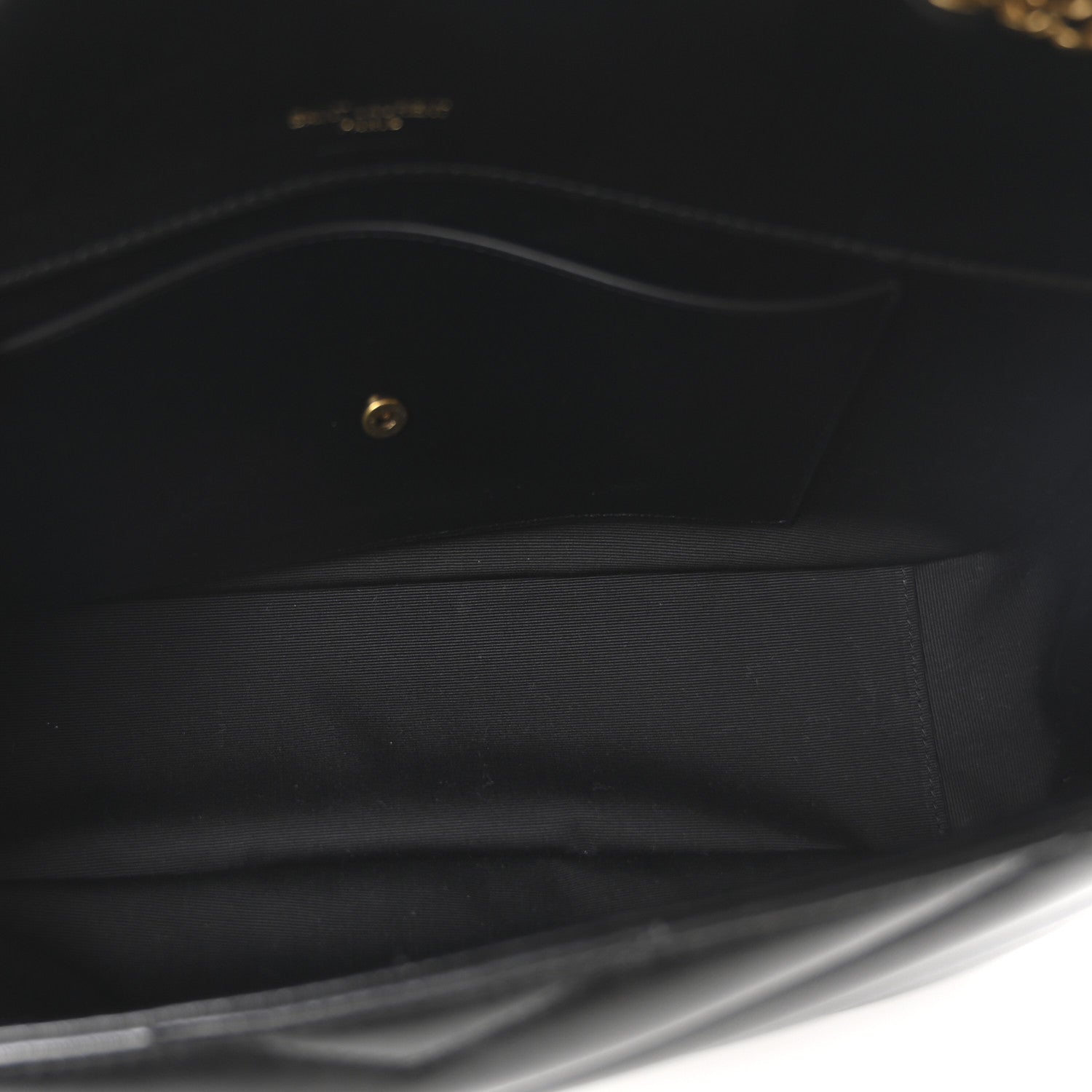 Saint Laurent Lambskin Chevron Quilted Medium Loulou Black 6 of 10