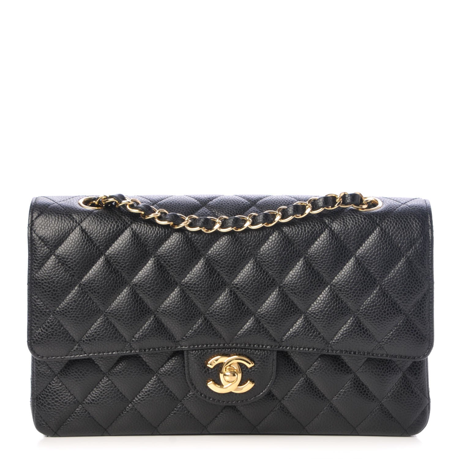 Chanel Caviar Quilted Medium Double Flap Black 1 of 8
