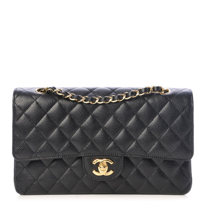 Chanel Caviar Quilted Medium Double Flap Black 1 of 8