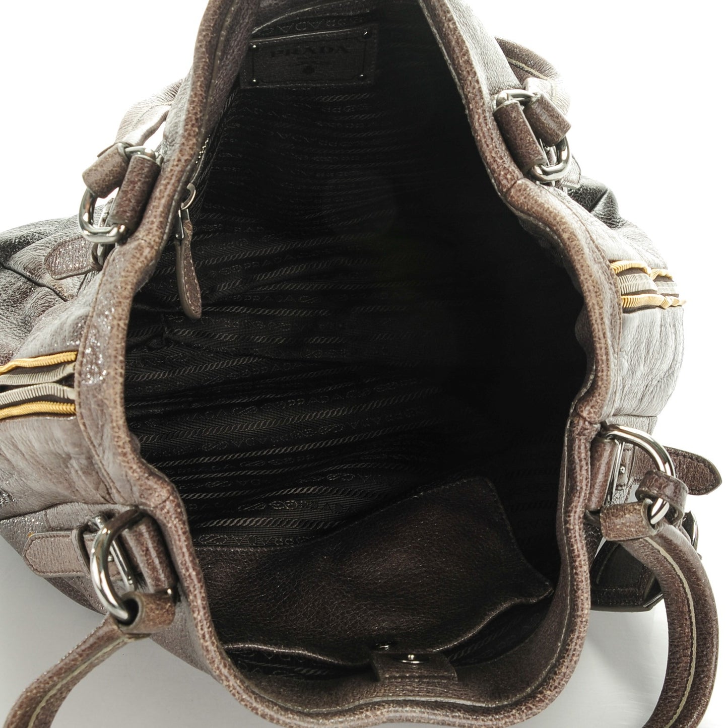 Cervo Lux Sfumata Zippers Hobo Fumo
