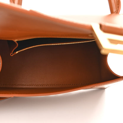 Balenciaga Shiny Box Calfskin Small Hourglass Top Handle Bag Camel 4 of 12