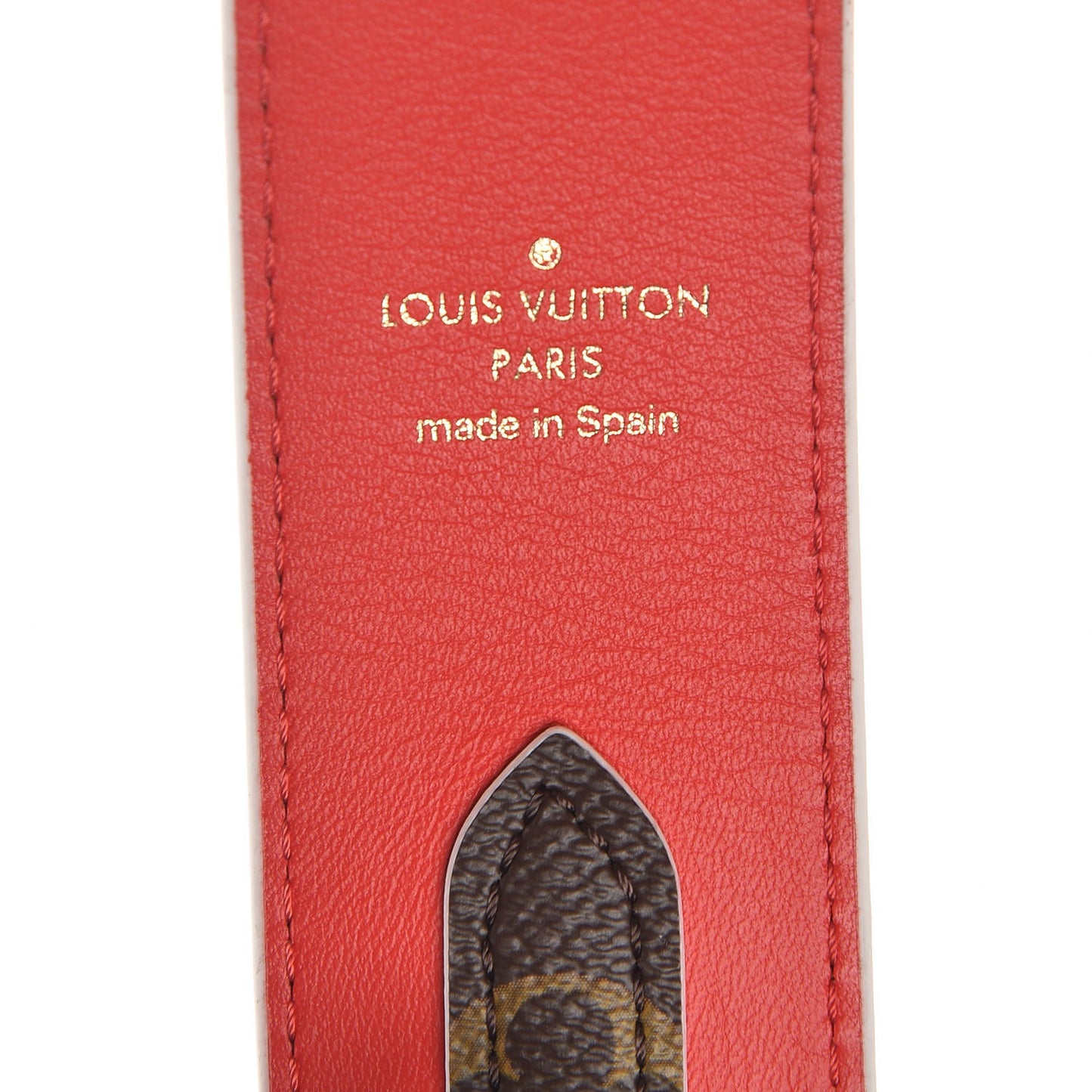 Monogram Bandouliere Shoulder Strap Red