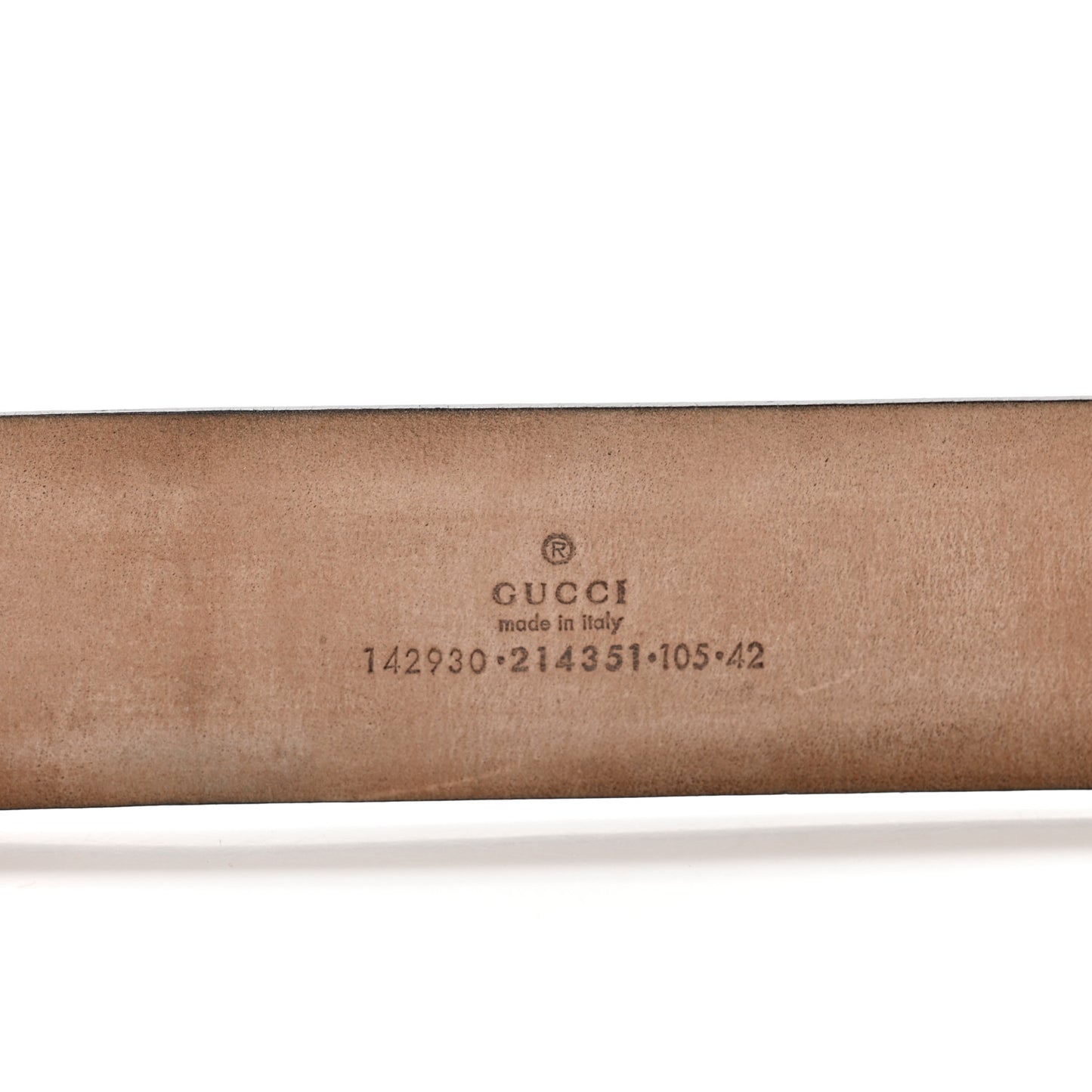 GG Supreme Monogram Niagara Lux Calfskin Interlocking G 40mm Belt 105 42 Beige Ebony Cocoa