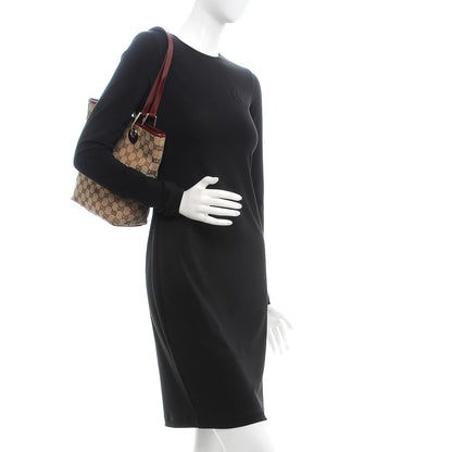 Gucci Monogram Small Eclipse Tote Red 2 of 12