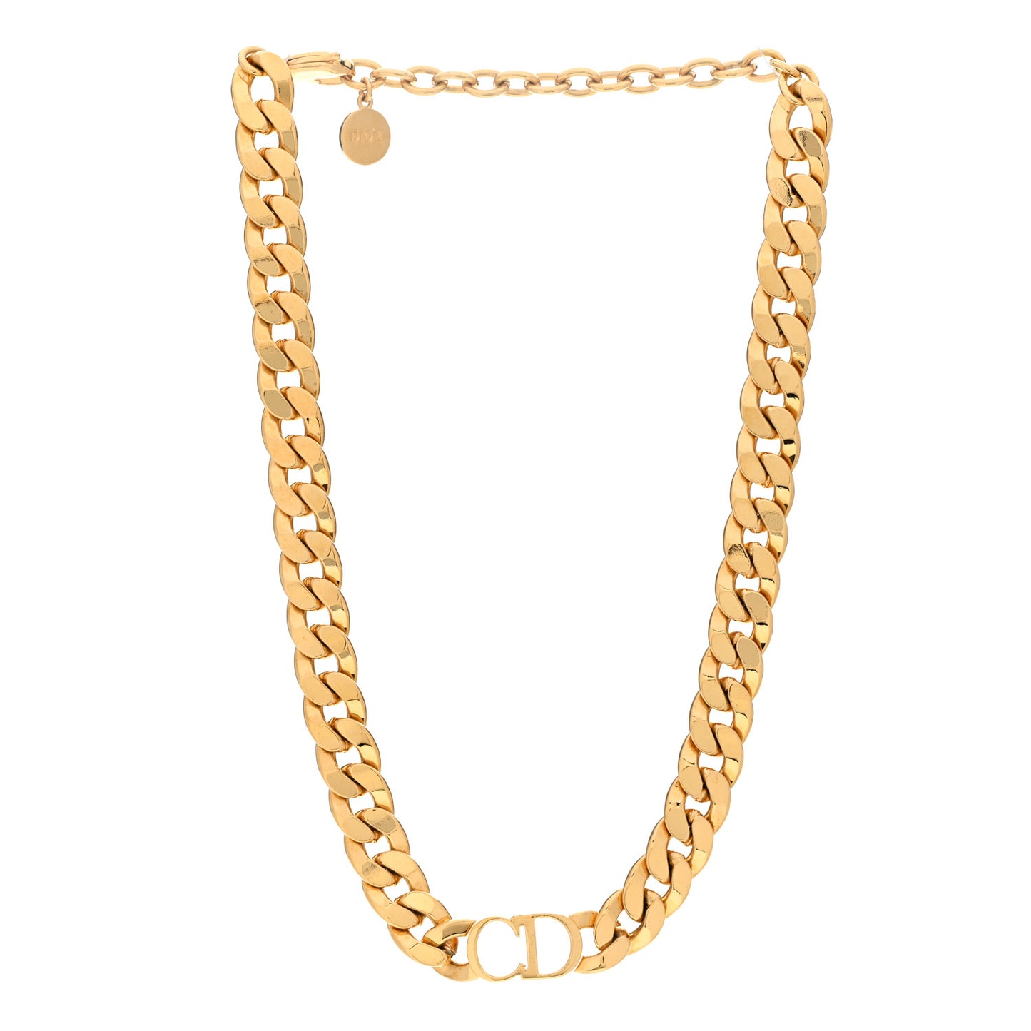 Metal Danseuse Etoile Chain Choker Necklace Gold