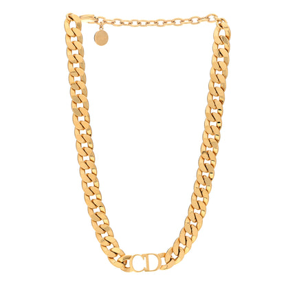 Christian Dior Metal Danseuse Etoile Chain Choker Necklace Gold 3 of 4