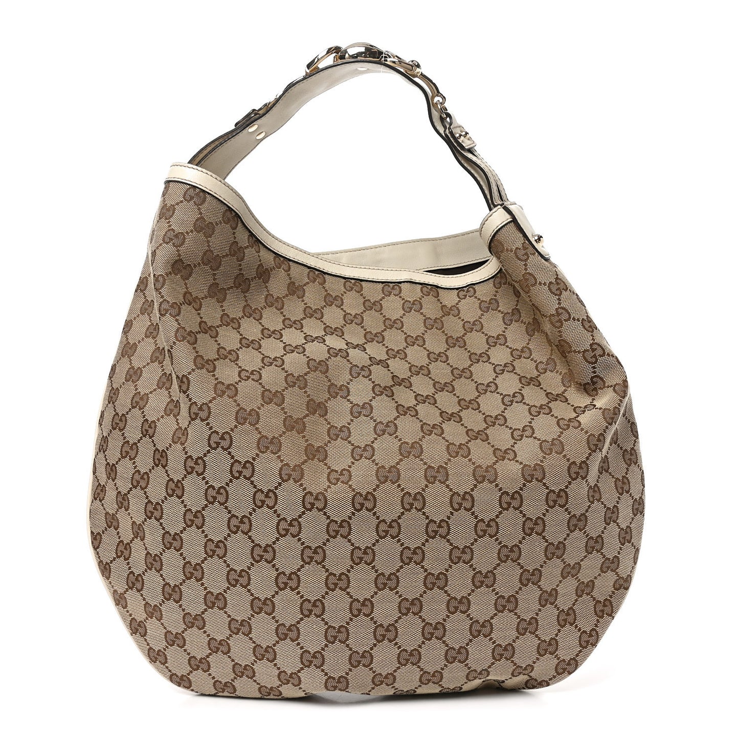 Monogram Large Wave Hobo Off White