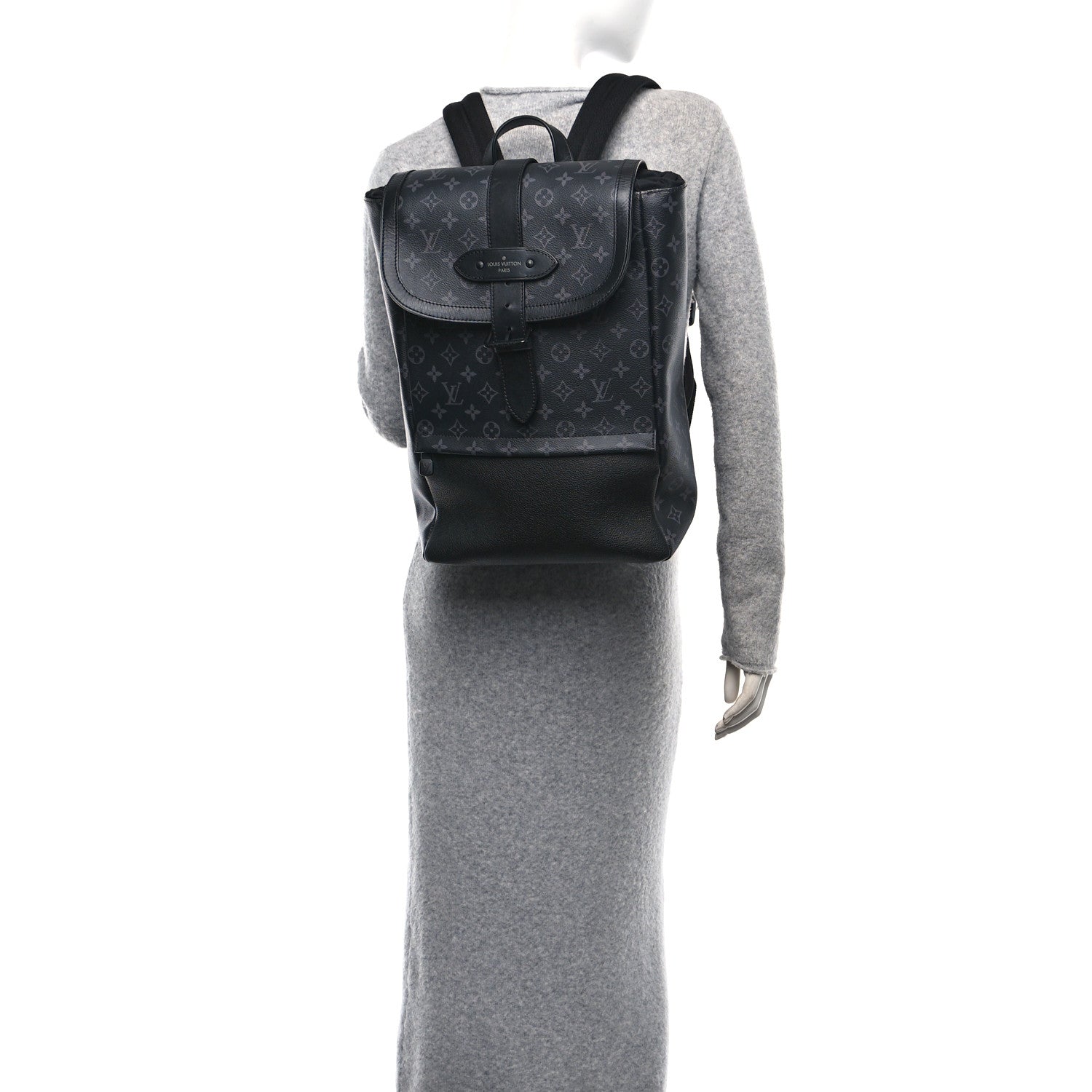 Louis Vuitton Monogram Eclipse Saumur Backpack 2 of 10