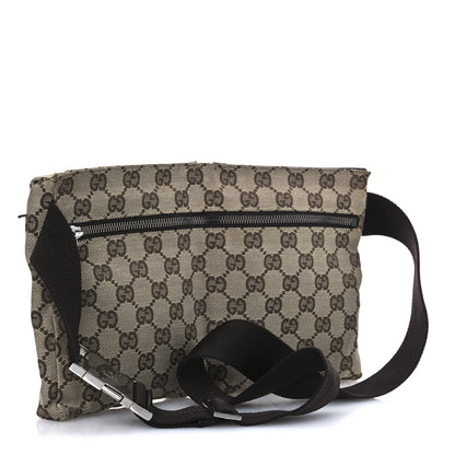 Gucci GG Monogram Double Pocket Belt Bag Dark Brown 3 of 12