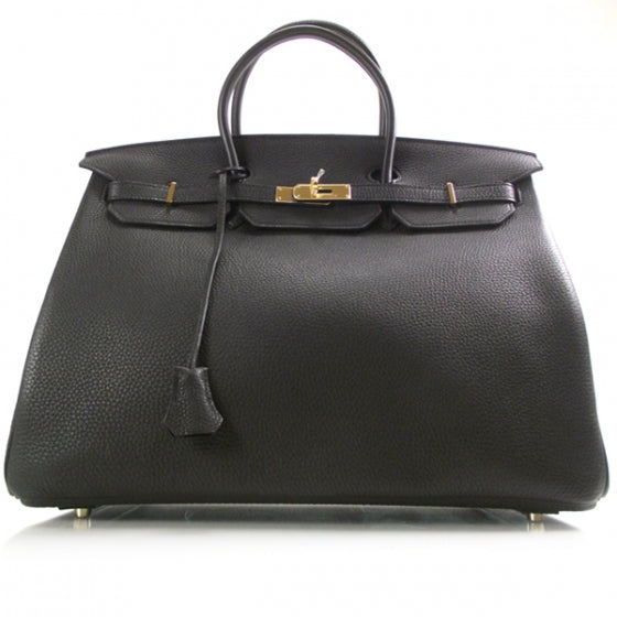 Hermes Togo Birkin 40 Noir 1 of 12