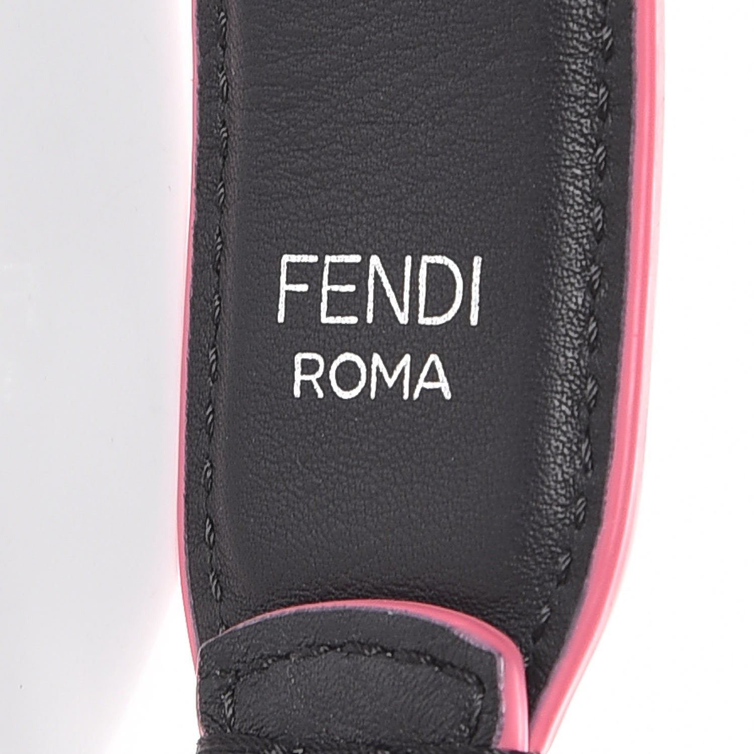 Fendi Vitello Dolce Plexiglass Studded Mini Strap You Black Multicolor 3 of 4