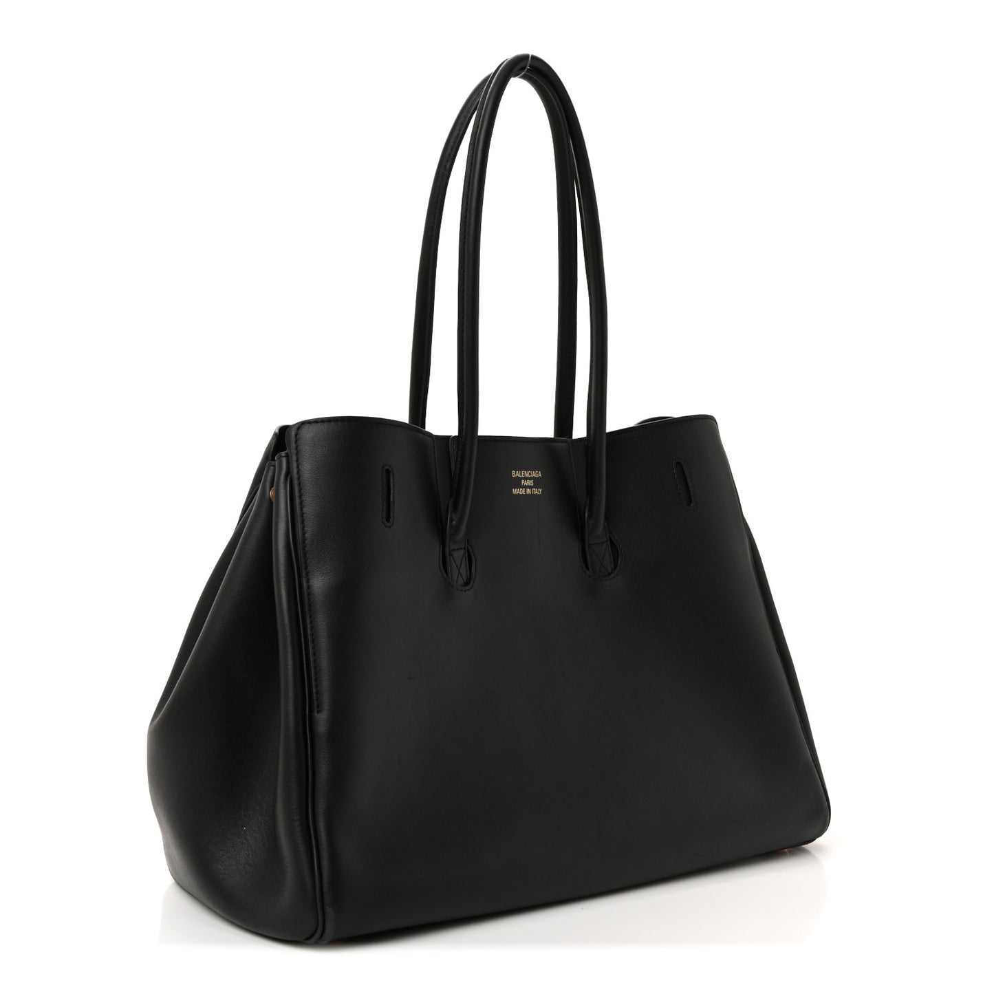 Smooth Calfskin Medium Bel Air Carry All Bag Black