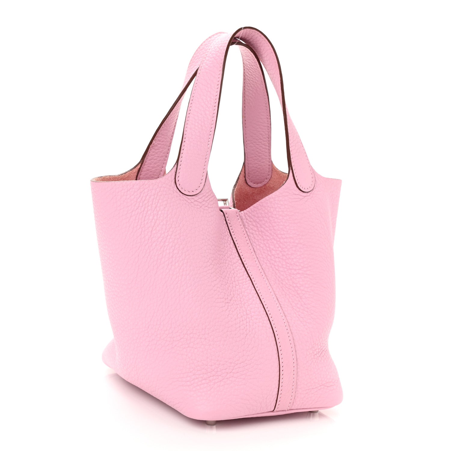 Hermes Taurillon Clemence Picotin Lock 18 PM Mauve Sylvestre 3 of 9