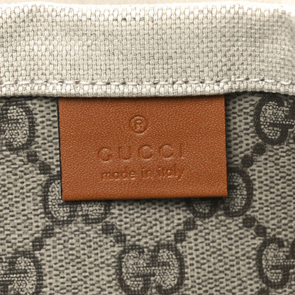 Gucci Canvas Calfskin Logo Print Large Tote Bag Brown 8 of 12