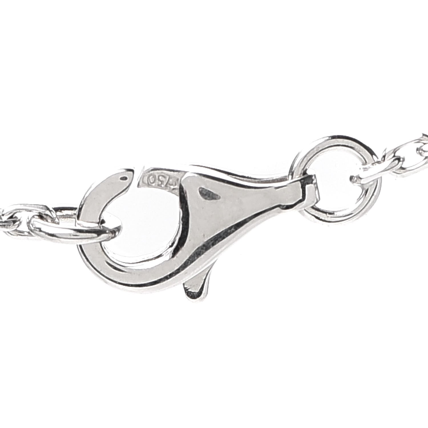 Chanel 18K White Gold Diamond Large Camelia Pendant Necklace 4 of 5