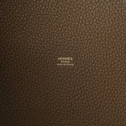 Hermes Taurillon Clemence Picotin Lock 22 MM Etoupe 6 of 11