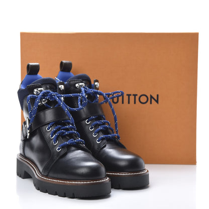 Louis Vuitton Calfskin Territory Ranger Combat Boots 37 Black 8 of 8