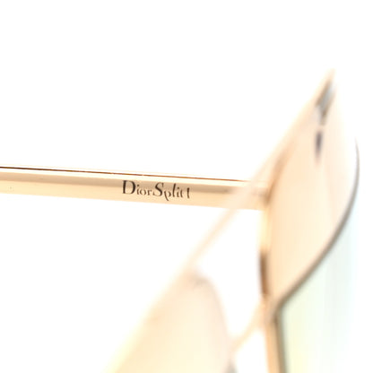 Christian Dior Split 1 Aviator Sunglasses Gold 6 of 8