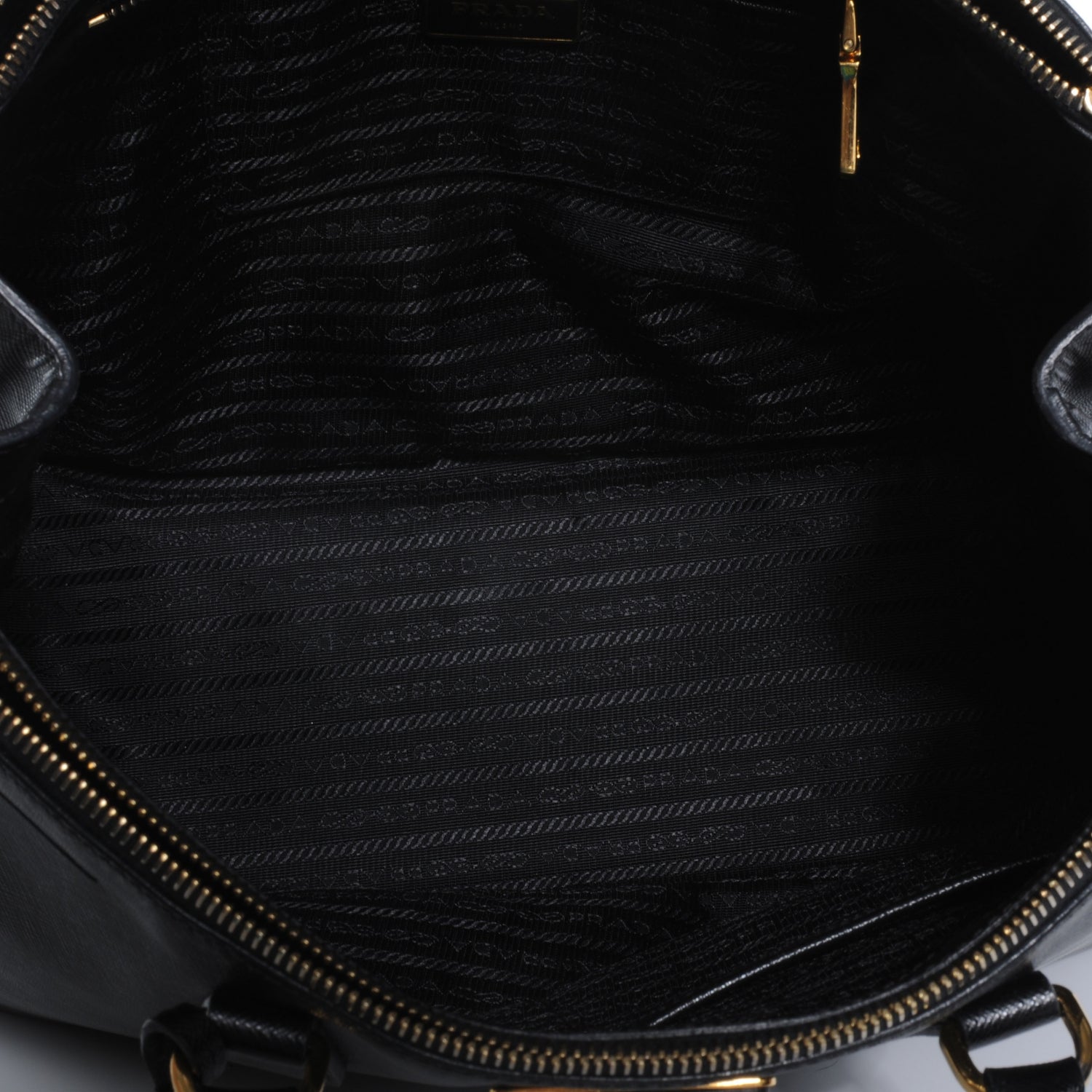 Prada Saffiano Lux Medium Double Zip Tote Nero Black 6 of 9