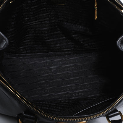 Prada Saffiano Lux Medium Double Zip Tote Nero Black 6 of 9