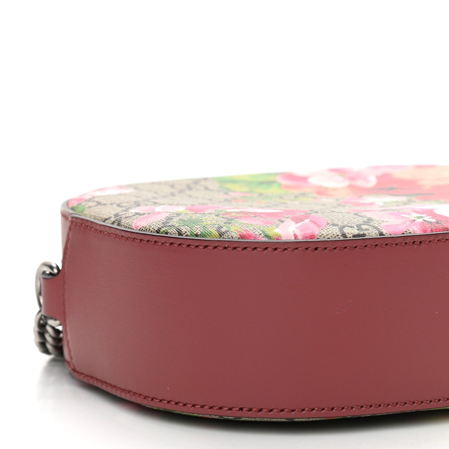 GG Supreme Monogram Blooms Mini Chain Shoulder Bag Beige Multicolor Dry Rose