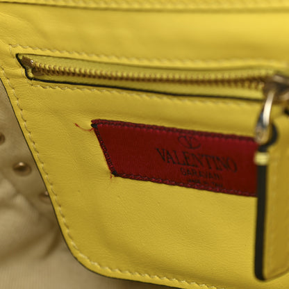 Valentino Garavani Vitello Mini Rockstud Tote Water Yellow 11 of 13