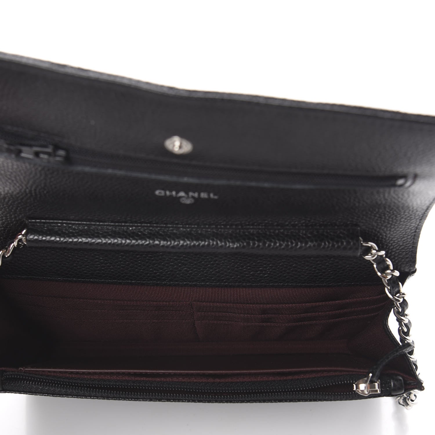 Chanel Caviar Quilted Wallet On Chain WOC Black 4 of 9