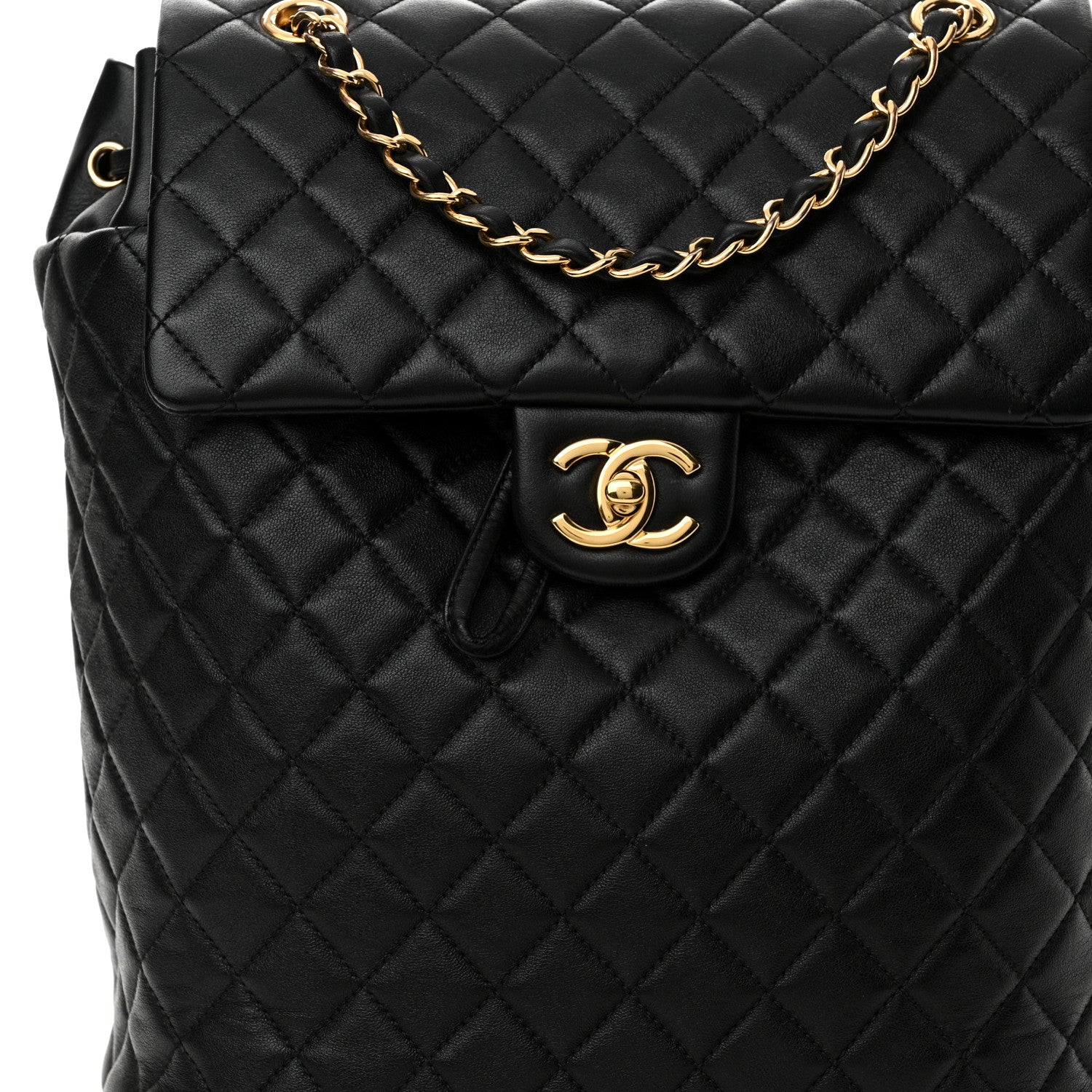 Chanel Calfskin Quilted Large Urban Spirit Backpack Black Black 7 of 13