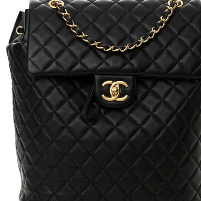 Chanel Calfskin Quilted Large Urban Spirit Backpack Black Black 7 of 13