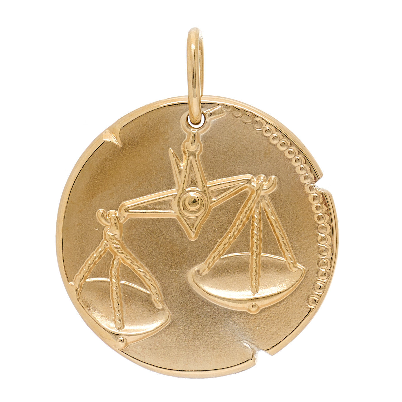 Van Cleef & Arpels 18K Yellow Gold Zodiac Libra Pendant 1 of 5