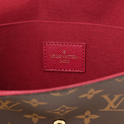 Louis Vuitton Monogram Pochette Felicie Chain Wallet Fuchsia 7 of 12