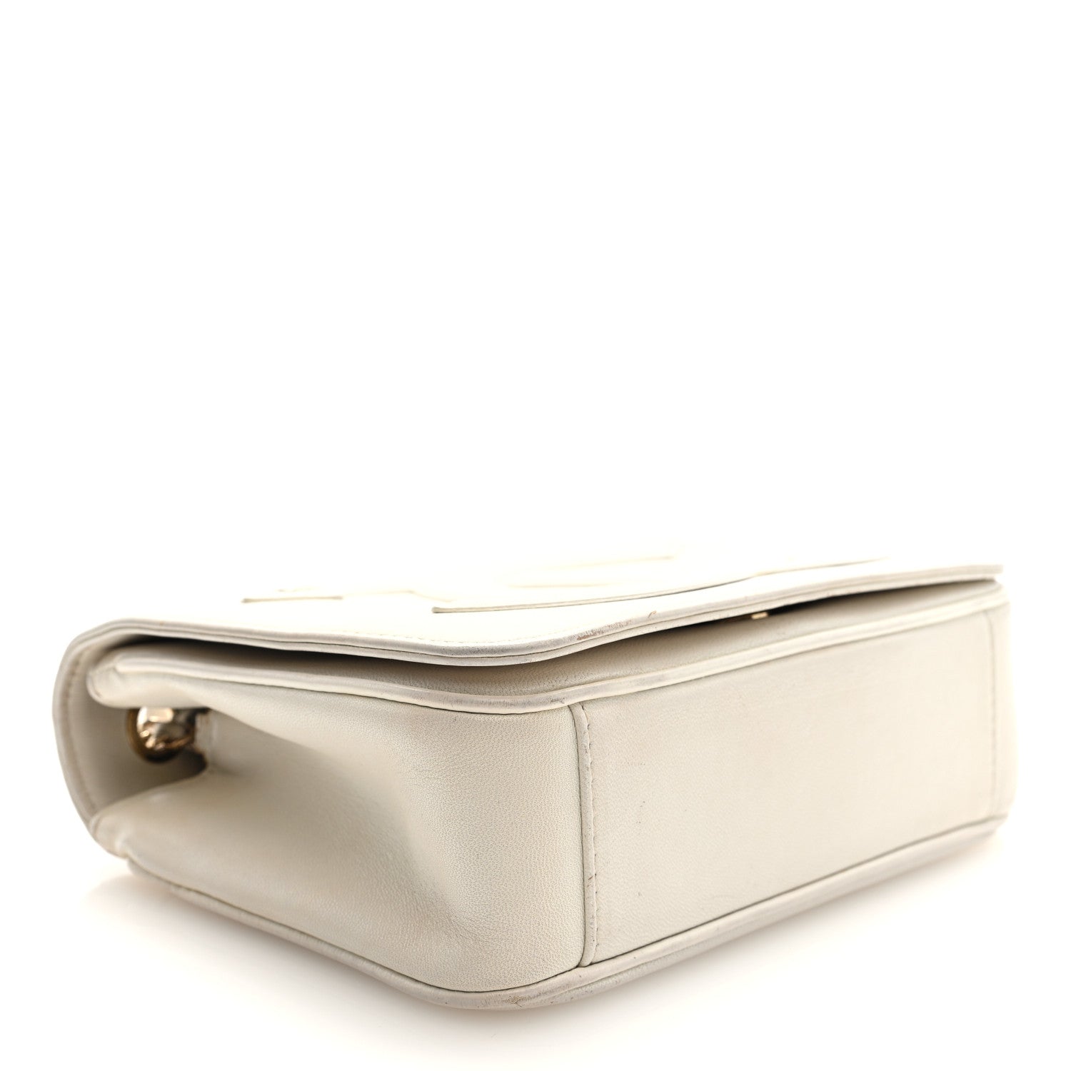 Chanel Lambskin CC Mania Flap Bag White 4 of 9